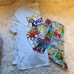 SHEIN X Nickelodeon Rugrats Pajama Se
